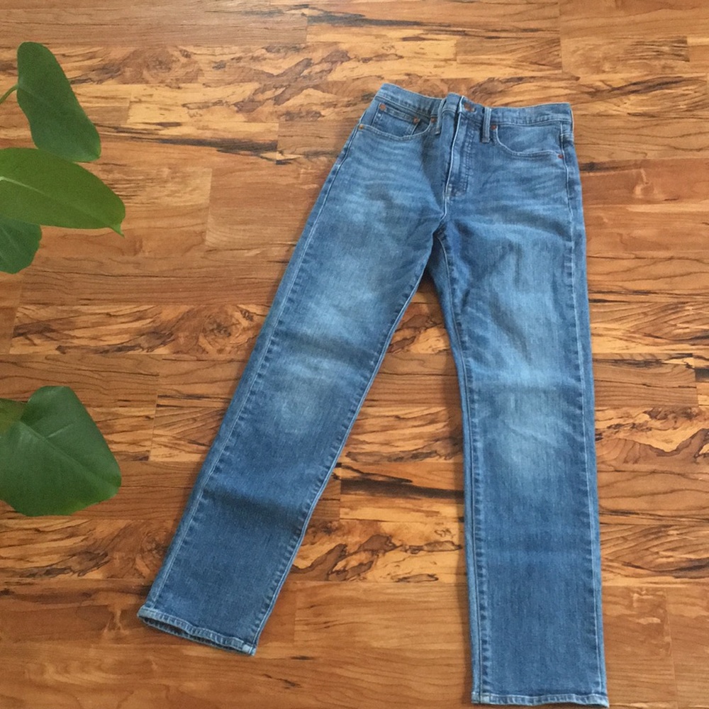 Madewell Full Length Classic Straight Fit 5 Pocket Style Jeans Size 28